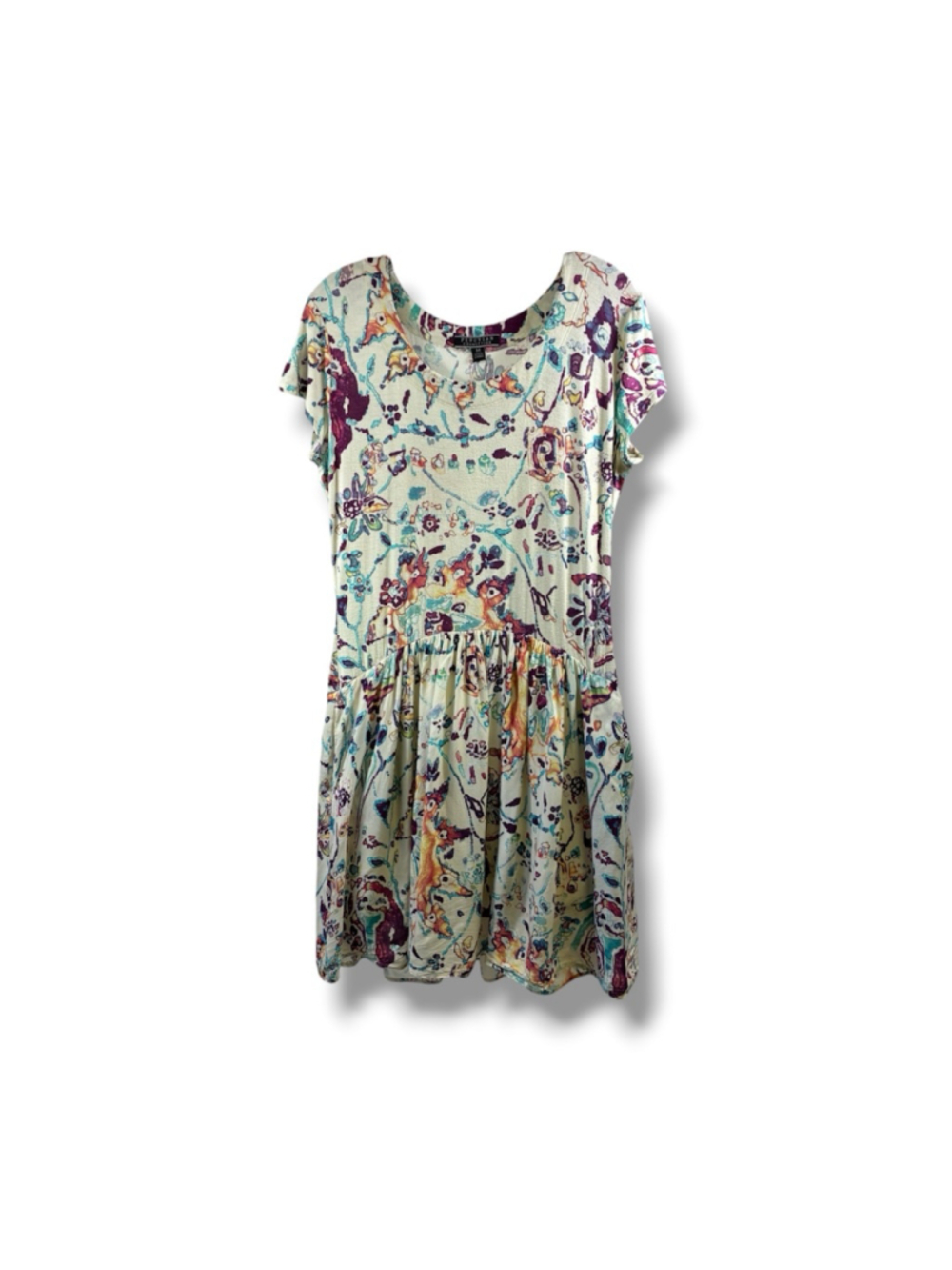 Peruvian Connection Floral Print Dress in Multicolor Size M